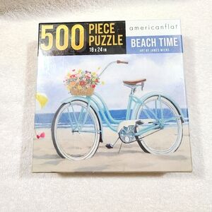 Beach Time Puzzle 500 Piece Jigsaw Puzzle by Americanflat 18" x 24" NEW & SEALED